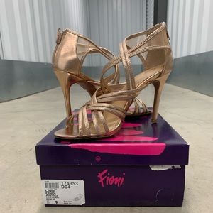 Fiona rose gold heels